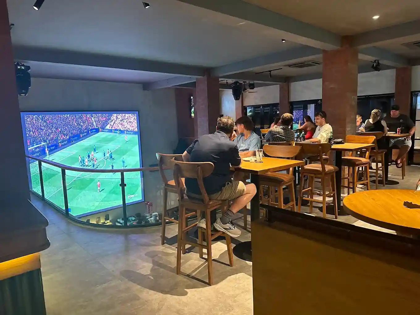 Fox & Rabbit's two-level air-conditioned sports bar